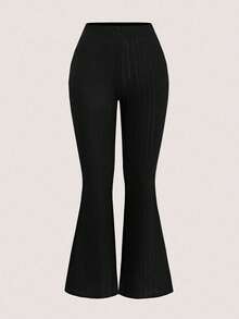 Franclia 秋冬大码针织弹力喇叭裤 - 彩色 - 查看 8