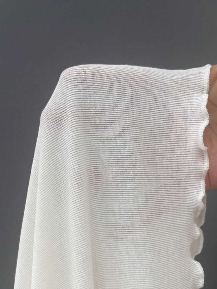 Dazy Plus 2pcs/Set Solid Round Neck White Top & Plaid Camisole, Tankdress Vacation