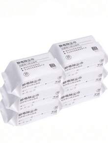 1pc Japanese Style Disposable Dust Collection Mop With Detachable Static Dust Sheets, Slouchy Dusting Paper Mop With Iron Rod Handle - Grey - View 11