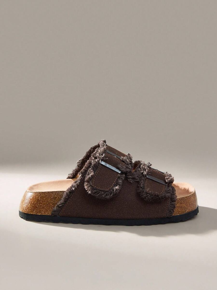 Solecia Women's Platform Wedge Sandals - Coffee Brown - View 1