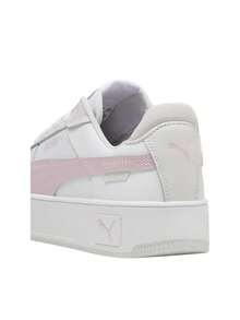 Puma Carina Street Women's Casual Sneakers White/Rose Mauve/Feather Gray 389390 - PUMA Trắng/Hồng tím/Xám nhạt - Xem 3