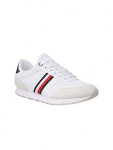 Tommy Hilfiger Essential Stripes Runner Women's Casual Sneakers White FW0FW07382 - White - View 2