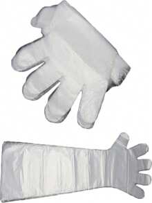 SHEIN 50 件长款兽用产科手套 - 一次性剖腹产手套，适用于牲畜、农场动物分娩、人工授精、狩猎、野外手术和马匹繁殖 | 户外兽医使用的腹部检查手术手套 - 彩色 - 查看 9