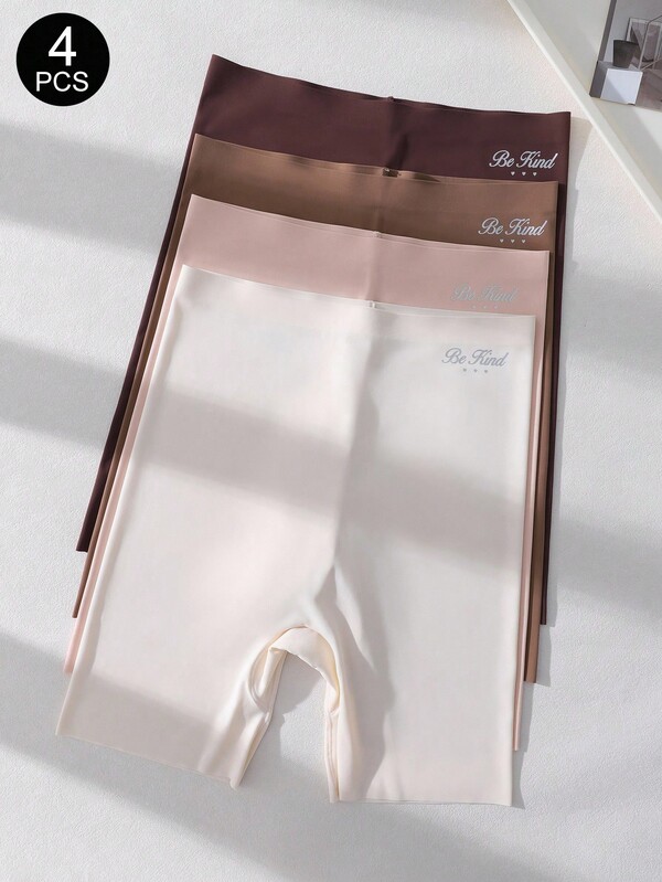 Snug Zone 4条装隐形内裤 女童自行车短裤 骑行短裤 女士骑行短裤 七分紧身裤