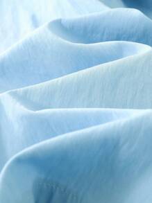 Tween Girls Dark Wash Casual Camisole Top With Elastic Waistband Casual Loose Flared Hem Distressed Jeans With Handmade Beaded Decor, Fashionable & Versatile For Daily Wear - Dark Wash - View 5