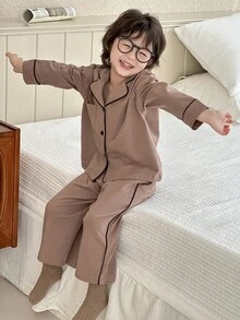 Dazy Kids 两件套男童休闲长袖上衣和裤子套装，秋季服装