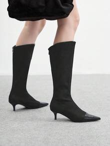 CUCCOO BIZCHIC Women's Fashion Commute Party Versatile Stiletto Boots - Black - View 4