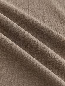 Manfinity BRENVOR 2 件套男士休闲皱 V 领衬衫套装男士休闲上下装两件套亚麻套装，欧洲夏季服装，舒适服装 - 彩色 - 查看 6