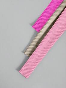 Franclia Solid Color Ribbed Knit Casual Versatile Long Sleeve Pullover Sweater Fall Winter Cloth For Women - Multicolor - View 5