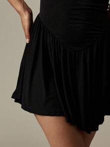 MISSGUIDED Mini Fit And Flare Party Dress With Ruffle Hem Pleated Skirt Sleeveless Elegant Evening Holiday Special Occasion Winter Fall Fashion - Black - View 6