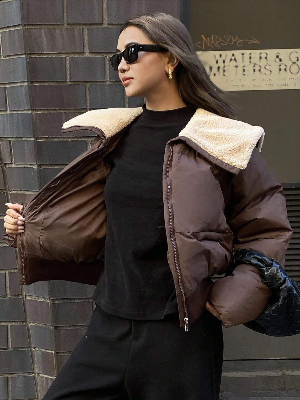 Women's Casual Versatile Colorblock Winter Jacket Women Coats