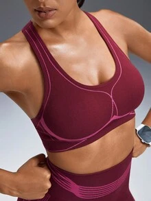 Powerista Women Sports Bras - Hot Pink - View 2