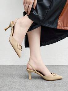 CUCCOO BIZCHIC Women's Fashionable Khaki Color New Style Shoes - Khaki - View 3