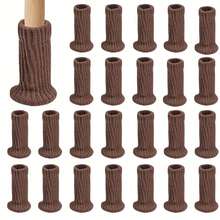 24 Pieces Of Chair Leg Socks Protective Cover-High Elastic Knitted Design, Scratch-Resistant Floor-Durable Furniture Floor Protective Cover, Very Suitable For Hardwood, Easy To Install, Suitable For Various Chair Foot Sizes - Multicolor - View 9