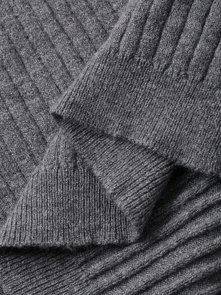 Women's Contrast Color Splice Cuff Fitted Sweater Fall