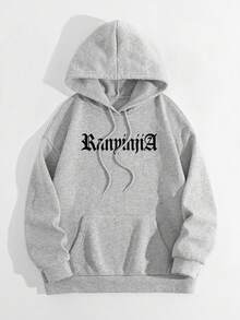 INAWLY Áo sweatshirt in hình nhện đen Y2K, áo tay dài tối giản phong cách thường ngày, phù hợp cho trang phục mùa thu/đông dành cho nữ. - Màu Xám nhạt - Xem 3