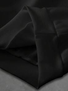 Manfinity Homme 男士休闲宽松长袖套头圆领卫衣，秋冬季 - 黑色 - 查看 4