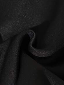 SHEIN 女童保暖内衬厚毛领长款拉链夹克，带口袋，时尚优雅经典外套，适合外出、舞会，舒适又时尚