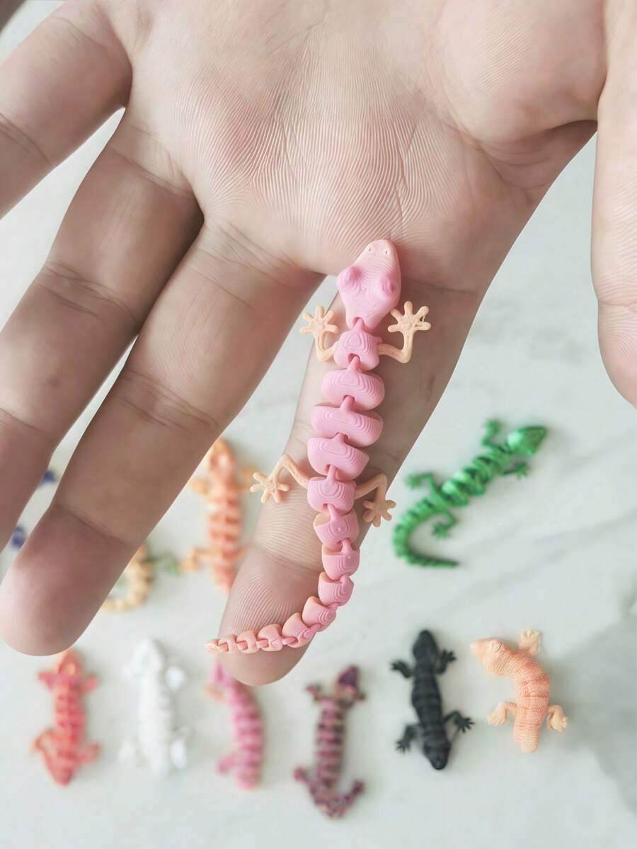 SHEIN Random Colors Suitable For Mobile Mini Geckos Christmas, Valentine's Day, Halloween, New Year, Birthdays, Parties, Decorations