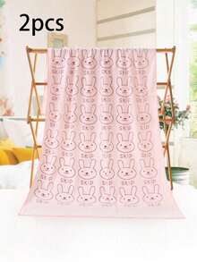 1/2 件超强吸水超细纤维狗毛巾 - 速干宠物美容浴巾，带有柔软卡通印花设计，适合小型犬到大型犬，可手洗 - 彩色 - 查看 25