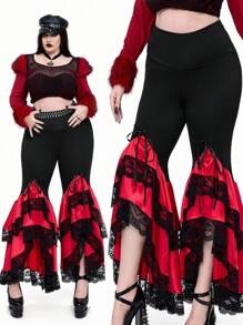 Whyspr Goth Punk Halloween Plus Size Pants Fall Cloth For Women - Multicolor - View 1