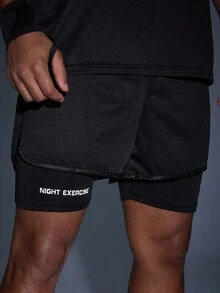 DRIFTMERE Casual Outdoor Sports Set, Black Sports Tank Top And Breathable Shorts Set, Fashion, Comfortable, Breathable, Suitable For Summer Outdoor Sports, Running, Hiking Spring To Summer, Men Sports Comfort And Soft Tracksuits, For Daily Sports Leisure And Gym Fitness, Athleisure Style, Sporty Fashion - Black - View 9