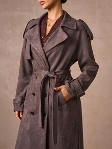 Lumalex Mùa Thu Đông, Phong cách thường ngày, Thanh lịch, Tiệc tùng, Tiệc chiêu đãi, Kín đáo, Sang trọng, Lấp lánh, Tiệc lễ hội, Kỳ nghỉ, Nóng bỏng, Ngoài trời, Nhiều lớp, Mùa cưới, Tiệc chiêu đãi, Lễ trưởng thành, Áo khoác nữ dáng suông, Chất liệu giả da lộn, Dáng rộng, Thắt eo, Áo khoác dáng dài, Áo khoác nữ mùa Thu Đông, Áo khoác ngoài, Sang trọng, Dự tiệc prom, ID, Al-Adha, Tiệc Al-Adha, Năm mới - Cà phê nâu - Xem 4