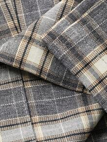 DAZY 男士格子面料松紧腰休闲裤，秋季睡衣 - 彩色 - 查看 8