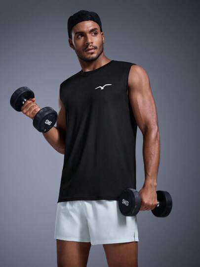  DRIFTMERE 男士休闲海鸥印花圆领背心，春夏款