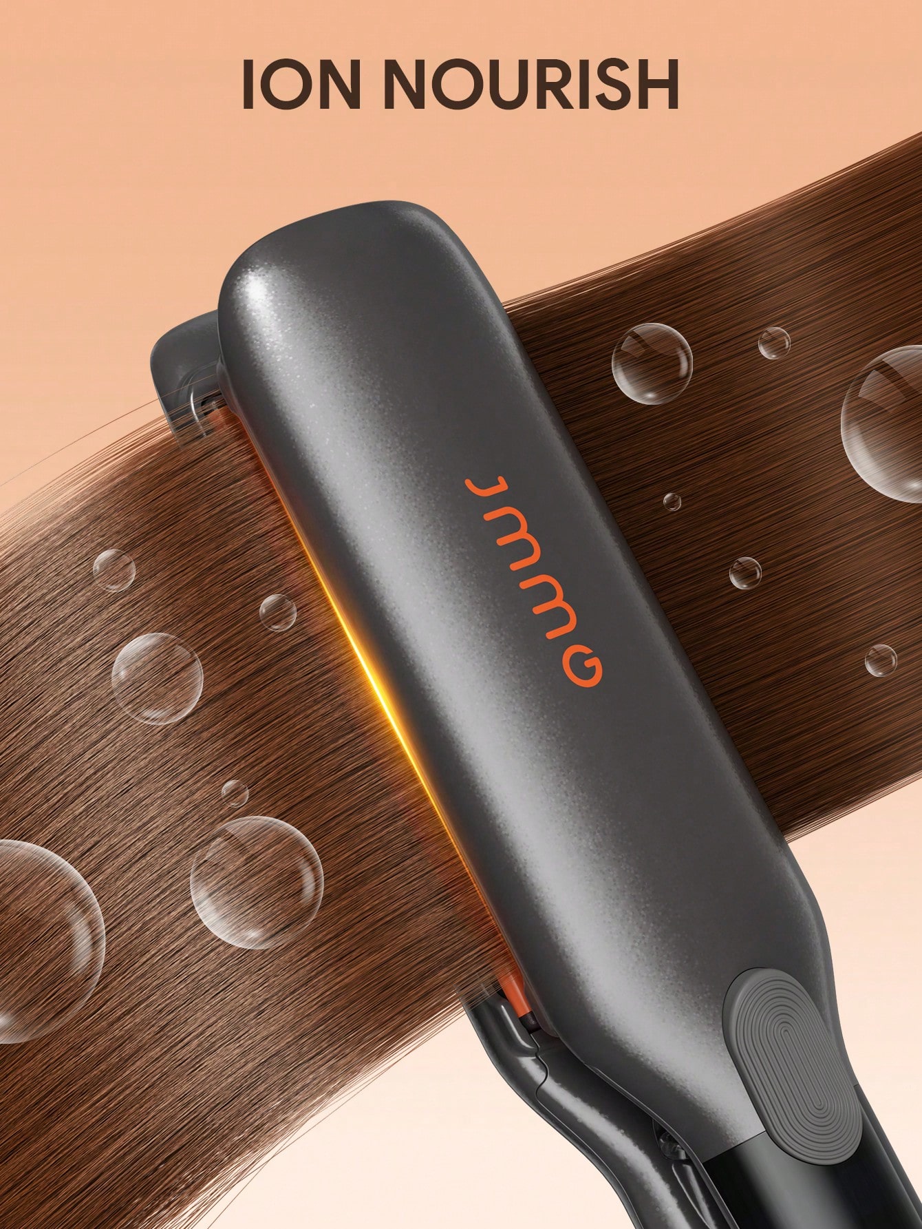 JMMO مكواة شعر سيراميكية بتقنية الأيونات السالبة،...