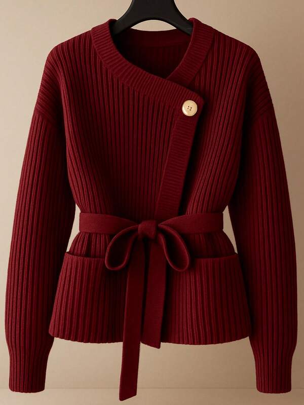 CLARA VERO Women Winter Baby Pink Relaxed Sweater Dress,Cardigan,Petite Cardigan,Burgundy Cardigan,Long Cardigans Woman,Petite Cardigans,Beige Cardigan,Cream Cardigan,Cardigans