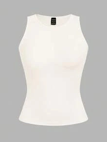 SHEIN EZwear 2 件套女士休闲性感短款紧身圆领吊带背心，适合夏季 - 彩色 - 查看 6