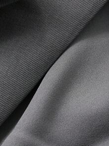 DAZY 女士秋季长款西装外套和中长裙套装商务装 - 灰色 - 查看 7