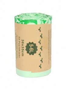 SHEIN 100/50 pièces Sacs poubelle de 6L/10L/30L - Sacs poubelle compostables pour cuisine, salle de bain, chambre et plus - Sacs à déchets verts pour le nettoyage, les produits de base de la maison, sacs poubelle