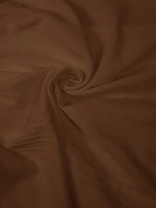 SHEIN LUNE Váy ngắn ngày lễ tay loe phối ren chắp vá màu nâu dành cho nữ - màu nâu - Xem 8