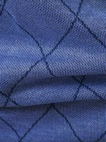 Manfinity Mode Men's Lightweight Half-Zip Knit Sweater Long Sleeve Pullover Sweater, Fall Winter - Blue - View 6