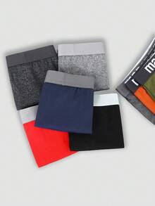 10pcs Men's Soft Breathable Comfortable Letter Waistband Briefs  Multipack Underwear - Multicolor - View 4