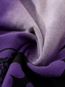 ROMWE MEN Street Life 男士复古印花松紧腰抽绳宽松夏季短裤