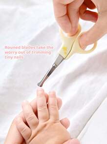 SHEIN X Care Bears 7pcs Baby Care Kits,Hair Brush, Comb, Scissors, Nail Clipper Manicure Tool Set, Protection,Gift