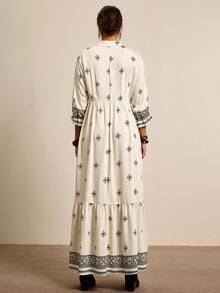 Freevana Váy in họa tiết Phục sinh theo phong cách phương Tây cỡ lớn cho kỳ nghỉ thường ngày Lễ hội âm nhạc Kỳ nghỉ xuân Trang phục Rave Boho Lễ hội Kỳ nghỉ xuân Phong cách Old Money dành cho phụ nữ Trang phục Rave thường ngày Trang phục hoa thanh lịch cho kỳ nghỉ Trang phục hòa nhạc cho phụ nữ Trang phục Rave cho lễ hội Trang phục hòa nhạc đồng quê Trang phục Nashville Trang phục Ibiza Trang phục West Wear dành cho phụ nữ Trang phục nghỉ dưỡng BOHO Váy maxi Boho cho phụ nữ - Đen và trắng - Xem 2