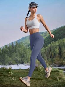 In My Nature 自然徒步、露营、远足、瑜伽、普拉提休闲高弹力透气女式户外紧身裤带口袋，春夏女式健身紧身裤运动服紧身裤 S 码健身紧身裤运动紧身裤女士健身紧身裤瑜伽裤女式 - 霧霾藍 - 查看 3