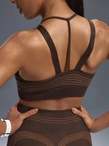 Powerista Women Sports Bras - Brown - View 1