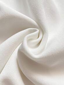 Airaco 女式条纹长袖纽扣衬衫和短裤休闲两件套 - 紅白色 - 查看 5