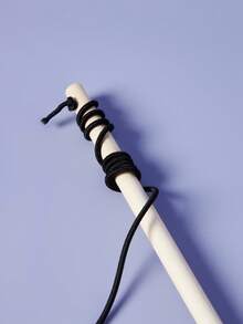 PETSIN 1pc/2pcs/3pcs Randomly Sent Handmade Feather & Linen & Wood Cat Teaser With Bell For Playing - Multicolor - View 5