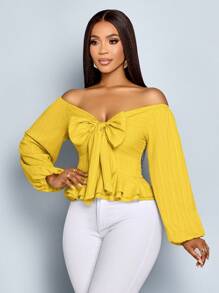 SOLERSUN Sexy Elegant Simple Xuân Thu Nữ - Màu Mù tạt vàng - Xem 6