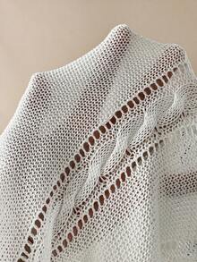 Florisole Women's Embroidered White Knit Sweater - White - View 7