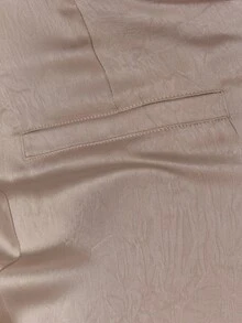 MUSERA Pantalones de pierna recta de satén con cremallera oculta, solo para ocasiones elegantes, sexys, de noche, vacaciones, fiestas y uso casual - Caqui - Ver 6