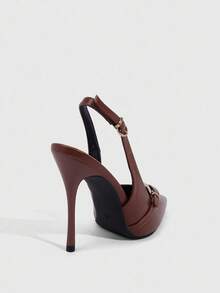 CUCCOO SZL Women's Back Strap Butterfly Decor Lolita Style High Heel Pumps, Wine Red