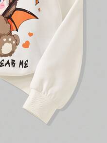 2件套女童印花卫衣+多口袋工装裤 - 彩色 - 查看 8