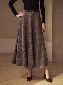 MOTF PREMIUM BELTED A-LINE SKIRT